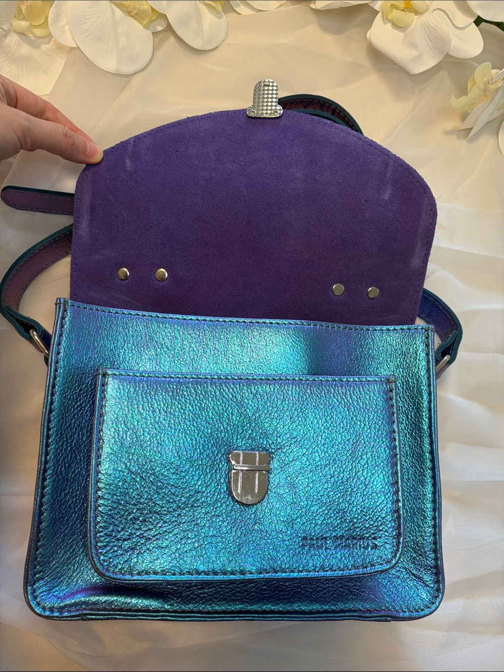 Paul Marius Beetle Mademoiselle George Satchel Crossbody Bag - Picture 7 of 10